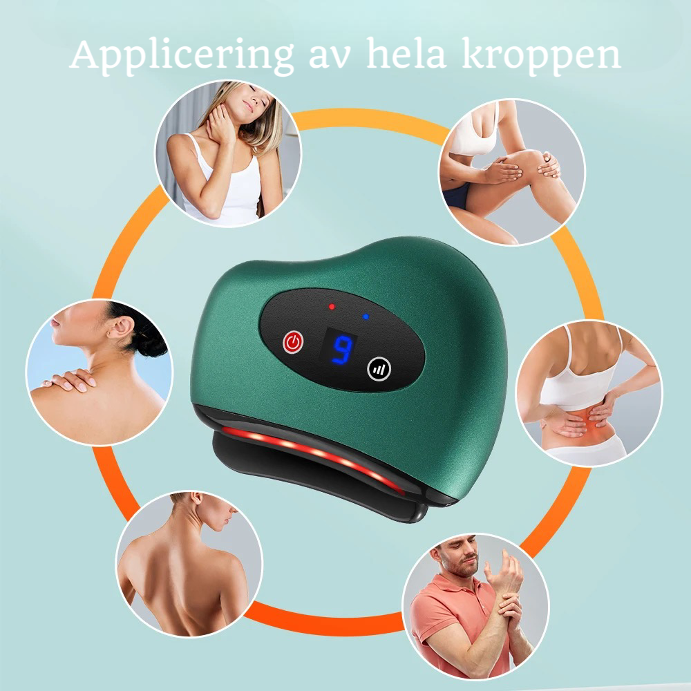 Avslappnings mästaren - Elektriska Guasha-Massör med vibrator - iClick