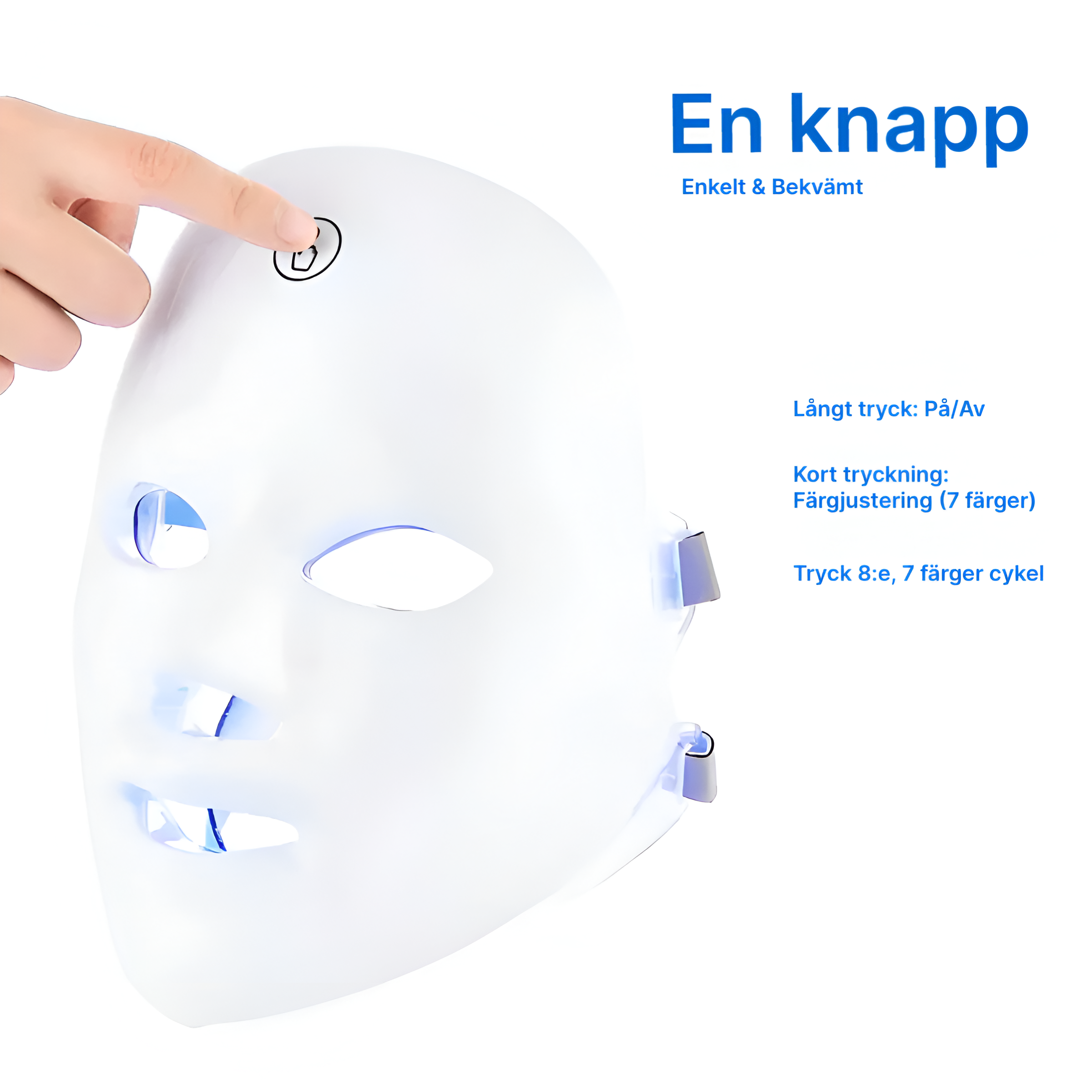 Ansiktsmask med Ljusterapi - iClick